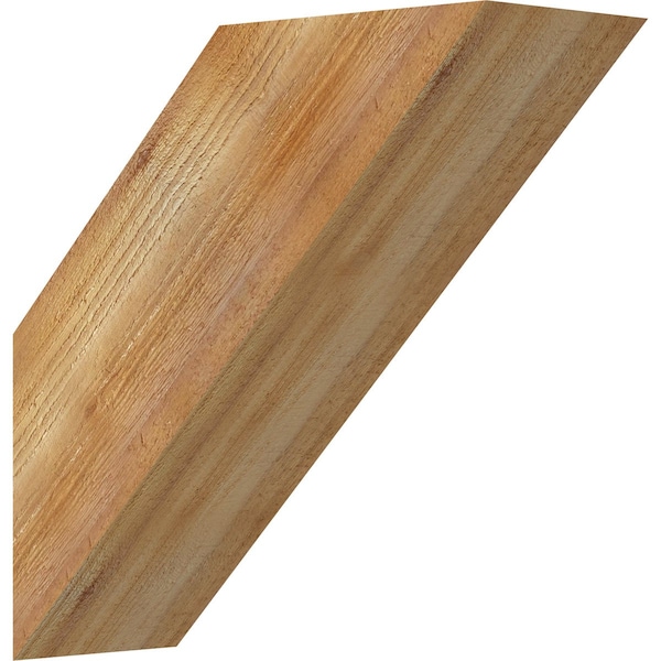 Ekena Millwork 6"W x 16"D x 16"H Traditional Rough Sawn Knee Brace, Western Red Cedar BRC06X16X16TRA00RWR - main